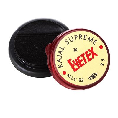 BlueQueen Kajal Supreme Paste, Black, Pack of 5, Baby-Safe, All Natural Kajal, Skin-Friendly, Cooling Effect on Eyes, Popular for Girls and Women