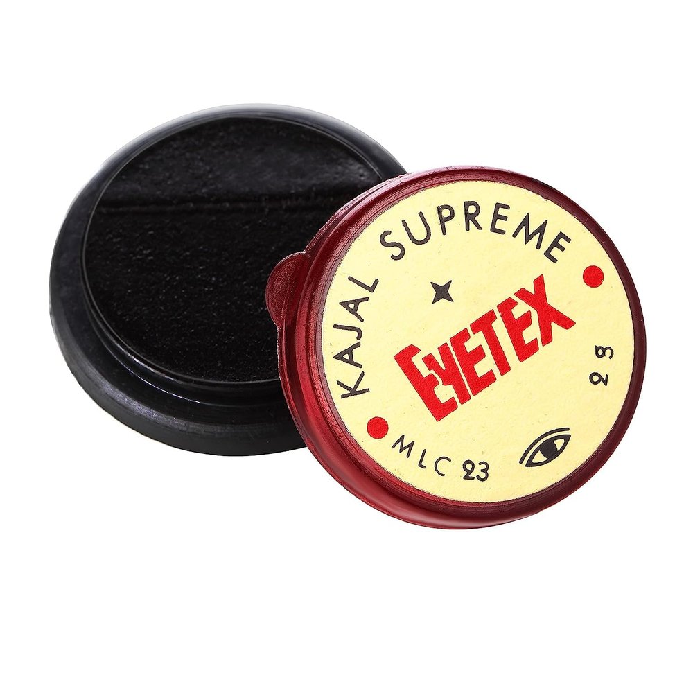 BlueQueen Kajal Supreme Paste, Black, Pack of 5, Baby-Safe, All Natural Kajal, Skin-Friendly, Cooling Effect on Eyes, Popular for Girls and Women