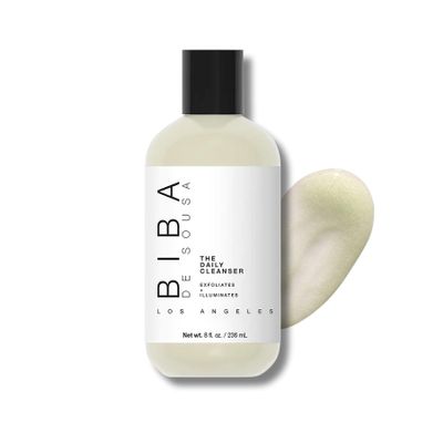 Biba De Sousa, The Daily Cleanser - Face and Body Wash with Exfoliating Beads, For Normal, Oily or Blemished Skin - Illuminates and Refines Skin Surface (8 ounces)