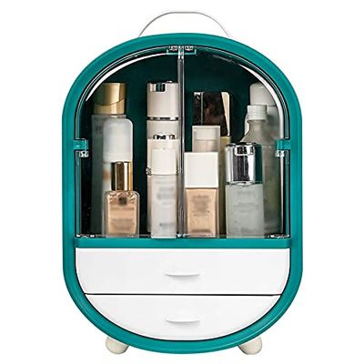 Makeup Storage Box Cosmetic Storage Box Multi Function Portable Portable Large Capacity Lipstick Cosmetic Case Rack Cosmetic Display Rack Cosmetic Storage Box (Color : White)