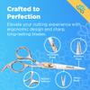 Equinox Professional Hair Scissors Set - Pro Barber Kit, Includes Cutting Scissors, Thinning Shears, Straight Razor, 3 Combs, Clips, Grippers - Salon & Barber Supplies, Hair Tools view 2
