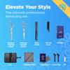 Equinox Professional Hair Scissors Set - Premium Essential Kit, Includes Hair Cutting Scissors, Thinning Shears, Straight Razor, Basic Comb, Cleaning Cloth, & Sandpaper - Hair Salon & Barber Supplies view 2