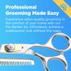 Equinox Professional Hair Scissors Set - Premium Essential Kit, Includes Hair Cutting Scissors, Thinning Shears, Straight Razor, Basic Comb, Cleaning Cloth, & Sandpaper - Hair Salon & Barber Supplies view 3