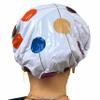2 Pc Kids Teens Terry Cloth Lined Shower Cap Bouffant Pouch Bath Hat Hair Drying 2 Shower Cap Terry Cloth Lined Bouffant Pouch Hat Bath Hair Drying Waterproof Bathing Spa Women Reusable Stylish Beauty view 4