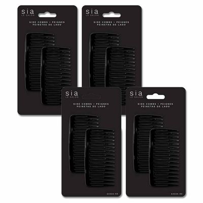 8 Pc Hair Clips Elegant Side Combs Fork Styling Accessories Bride Paris Fashion