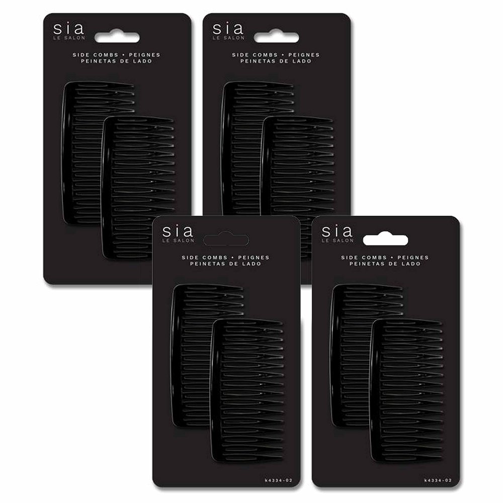 8 Pc Hair Clips Elegant Side Combs Fork Styling Accessories Bride Paris Fashion