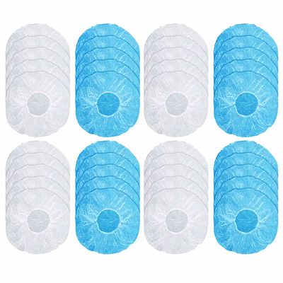 40 Pc Disposable Shower Cap Waterproof Bathing Caps Bath Hat Elastic Hair Band