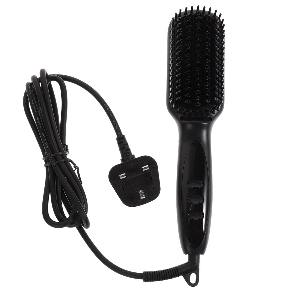 BIUDECO Multifunctional Hair Straightening Comb for Hair Beard 6 Temperature Settings Heat-Resistant Handle