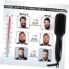 BIUDECO Multifunctional Hair Straightening Comb for Hair Beard 6 Temperature Settings Heat-Resistant Handle view 2