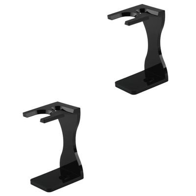 FRCOLOR 2pcs Razor and Shaving Brush Stand for Men Stylish Beard Brush Holder to Organize Your Shaving Kit Bathroom Decor for Father's Day and Special Occasions