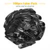 100Pcs Snap Hair Clips, Sublaga 2 Inch Bend Hair Clips, Metal Barrettes, No Slip Cute Solid Candy Color Hair Accessories for Girls, Women, Kids Teens or Toddlers (100pcs Black) view 3