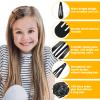 100Pcs Snap Hair Clips, Sublaga 2 Inch Bend Hair Clips, Metal Barrettes, No Slip Cute Solid Candy Color Hair Accessories for Girls, Women, Kids Teens or Toddlers (100pcs Black) view 4