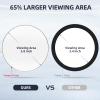 6inch 30X Magnifying Mirror with Stand & Suction Cups, Large Travel Magnified Mirror 30 x High Magnification Makeup Mirror for Handheld Table Wall-Mounted Use, 30x Travel Magnifying Mirror & Tweezers view 3