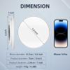 6inch 30X Magnifying Mirror with Stand & Suction Cups, Large Travel Magnified Mirror 30 x High Magnification Makeup Mirror for Handheld Table Wall-Mounted Use, 30x Travel Magnifying Mirror & Tweezers view 4