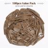 100Pcs Snap Hair Clips, Sublaga 2 Inch Bend Hair Clips, Metal Barrettes, No Slip Cute Solid Candy Color Hair Accessories for Girls, Women, Kids Teens or Toddlers (100pcs Coffee) view 2