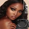 Black Eyeshadow Handmade Goth Eye Sahdow Makeup Palette for Halloween Pigmented Long Lasting Black Matte Eyeshadow-1Black view 2
