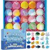 Bath Bombs for Kids with Surprise Marine Animals Inside, 20 Shell Kids Bath Bombs Gift Set, Handmade Bubble Bath Fizzes Bomb for Chrildren Birthday Christmas and Party Favor view 1