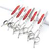 6/6.5-inch professional hairdressing set with sharp blades, easy to trim, suitable for barbers, hair salons, and salon studios. (6 inch-5pc) view 2
