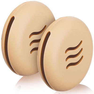 Beaupretty 2pcs beauty sponge makeup sponge case makeup sponges make up sponges silicone makeup sponge holder make up sponge organizer puff holder travel Auxiliary cosmetic