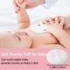 SHIMIDO Body Powder Puff and Container, 3.15" Portable Empty Body Powder Container for Baby Women's Loose Dusting Powder, Powder Case Box with Lids for Bath, Travel and Home Use (Pink Flower B) view 4
