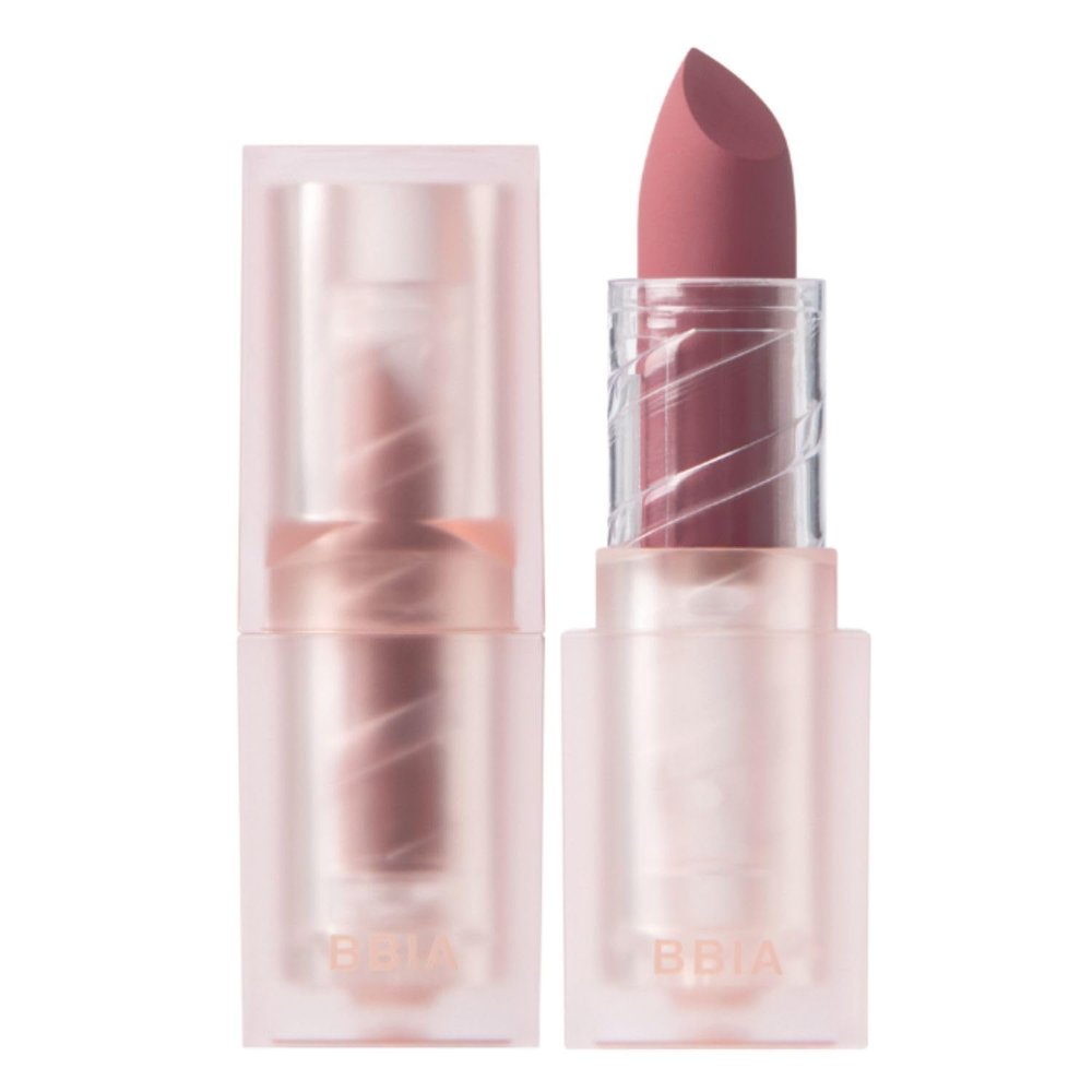 BBIA Last Powder Lipstick Series2 - Powder Matte Lipstick, Full Coverage, Non-Drying Matte Finish, Weightless Velvet Texture, Long-Lasting Lip Makeup, MLBB, Vegan, Korea Lip Makeup (08 EARL GREY)