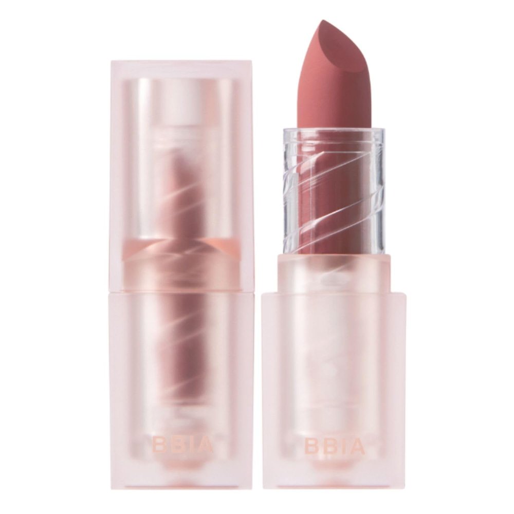 BBIA Last Powder Lipstick Series2 - Powder Matte Lipstick, Full Coverage, Non-Drying Matte Finish, Weightless Velvet Texture, Long-Lasting Lip Makeup, MLBB, Vegan, Korea Lip Makeup (10 CREAM ROSE)