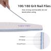 25Pcs 100/180 Grit Nail File Set - Double-Sided Emery Boards for Acrylic, Gel & Natural Nails - Professional Nail Files view 4