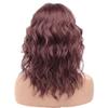 Azedssw Brown Wigs Synthetic Natural Wavy Wigs For Women Shoulder Length Hair Ombre Blond Bob Wigs Blue Curly Wigs Cosplay view 3