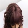 Azedssw Brown Wigs Synthetic Natural Wavy Wigs For Women Shoulder Length Hair Ombre Blond Bob Wigs Blue Curly Wigs Cosplay view 4