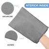 Tatuo 12 Pieces Korean Exfoliating Mitt Glove Italy Towel Body Skin Scrubber Exfoliating Scrubber for Remove Dead Skin Washcloth Korean(Large,White, Black, Gray) view 3