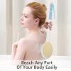 Shower Brush with Soft and Stiff Bristles, 20.5" Extended Long Handle Back Scrubber Dual-Side Bath Brush Body Exfoliator for Wet or Dry Brushing (Super Long Handle) view 3
