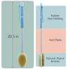 Shower Brush with Soft and Stiff Bristles, 20.5" Extended Long Handle Back Scrubber Dual-Side Bath Brush Body Exfoliator for Wet or Dry Brushing (Super Long Handle) view 4