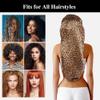3pcs Long Satin Bonnets for Braids Locs, Large Silky Hair Bonnet with Tie for Women Sleeping Curly Hair, A view 3
