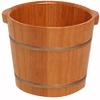 ENWIND Pedicure Foot Spa Oak Foot Tub Foot Bath Barrel Wood Footbath Solid Wood Pedicure Basin Tub Foot Massage (Color : 1, Size : 38cm*24cm) view 1