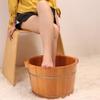 ENWIND Pedicure Foot Spa Oak Foot Tub Foot Bath Barrel Wood Footbath Solid Wood Pedicure Basin Tub Foot Massage (Color : 1, Size : 38cm*24cm) view 3