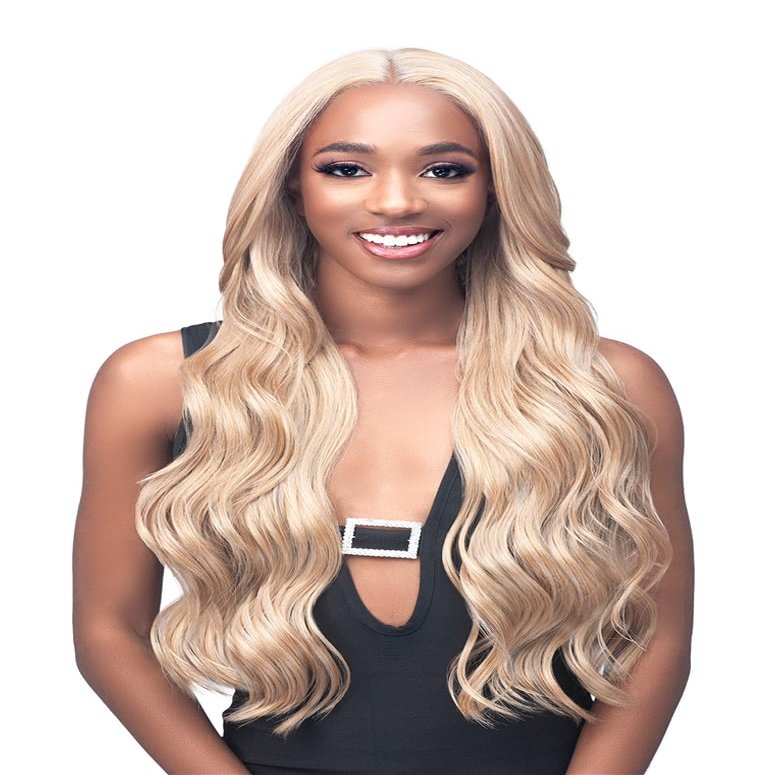 BOBBI BOSS Glueless Invisible Lace Human Hair Blend Wig MBLF005 ANTONIA (1)