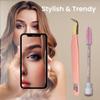 AVXIGO FIELD Boot Precision Fiber Tip Lash Tweezer for Eyelash Extensions (Baby Pink), Limited Edition - Comes with Mascara Brush, Storage Box & Tube Case view 4