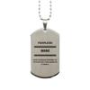 Gigi Funny Gifts, Fearless Gigi, your courage inspires us, Gigi Birthday Novelty Gifts, Gigi Silver Dog Tag view 1
