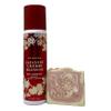 Bath and Body Works Japanese Cherry Blossom Dry Shampoo with a Himalayan Salts Springs Sample Soap. view 1