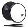 20X Magnifying Mirror, 3.5 Inch Magnifying Makeup Mirror with Suction Cup and Tweezers Portable Travel Makeup Mirror for Makeup Eye Makeup Eyelashes view 1