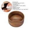 WOOXGEHM Wooden Shaving Bowl, Burr Free Compact Wooden Shaving Mug, Arc Design, Delicate and Practical Shaving Cream Cup for Home Barber Shop Salon view 3