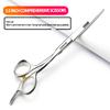 5.5/6/6.5-inch professional hair clipper set, stainless steel sharp hair clippers, barber specific scissors (5.5-in cutting scissors) view 2