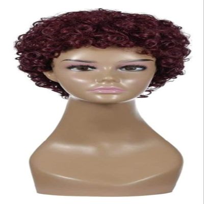 CcacHe Wigs Ms. European and Fashion Small African Wig Hair Wigs Short Volume Wig Synthetic Braid African Braid Wig Stage Hip hop