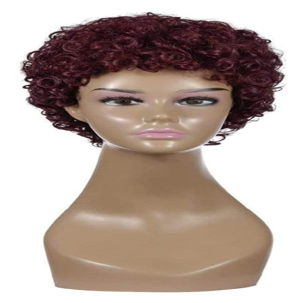 CcacHe Wigs Ms. European and Fashion Small African Wig Hair Wigs Short Volume Wig Synthetic Braid African Braid Wig Stage Hip hop