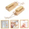 Beaupretty 2pcs Nail Brush for Fingernails and Toenails Ergonomic Design for Comfortable to Hold Double-sided Structure for Removal for Home and Spa Use view 2