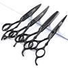 5.5/6-inch professional hairdressing set with stainless steel sharp scissors, suitable for hairdressers and hair salons (6 inch-4pc) view 1