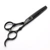 5.5/6-inch professional hairdressing set with stainless steel sharp scissors, suitable for hairdressers and hair salons (6-in thinning scissors) view 1