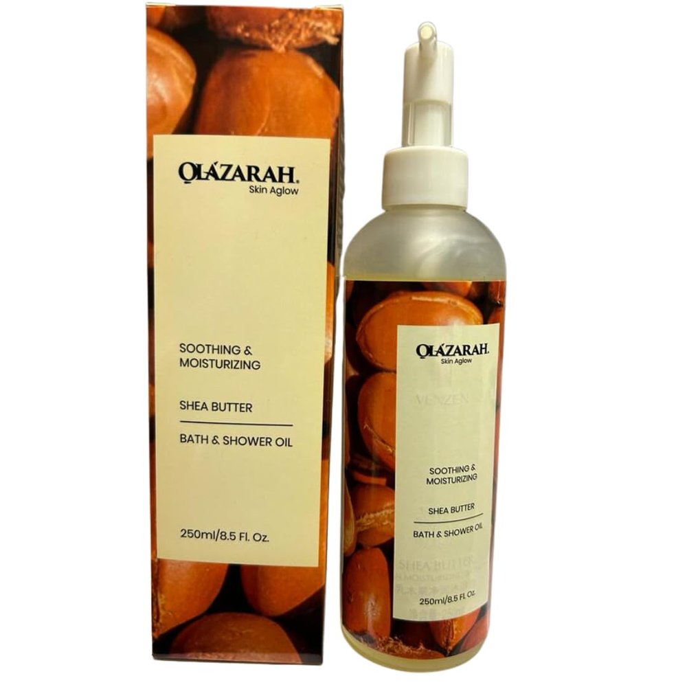 Skin Aglow Nourishing Shea Butter Bath Oil Wash: Soothe, Moisturize, Rejuvenate, and Hydrate for Radiant Skin, 8 Fl. oz