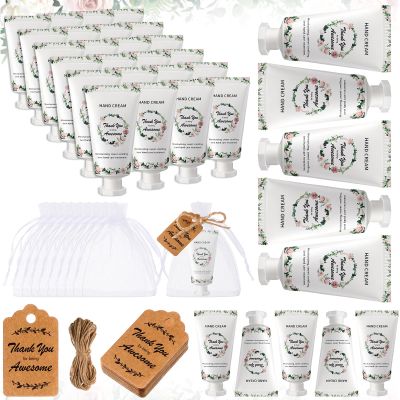 Dansib 48 Sets Employee Appreciation Gifts Thank You Team Gifts Hand Mini Lotion Bulk Inspirational Travel Size Hand Cream for Christmas Stocking Stuffer Employee Coworker Team Staff Teacher(Classic)