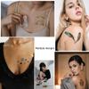 12 Sheets Flash Gold Metallic Temporary Tattoos for Women Girls Waterproof Gold Silver Tattoo Stickers for Beach Festivals Parties Long Lasting Nontoxic Glitter Fake Tattoos Exquisite Designs view 4